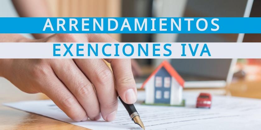 Exenciones del IVA en arrendamientos