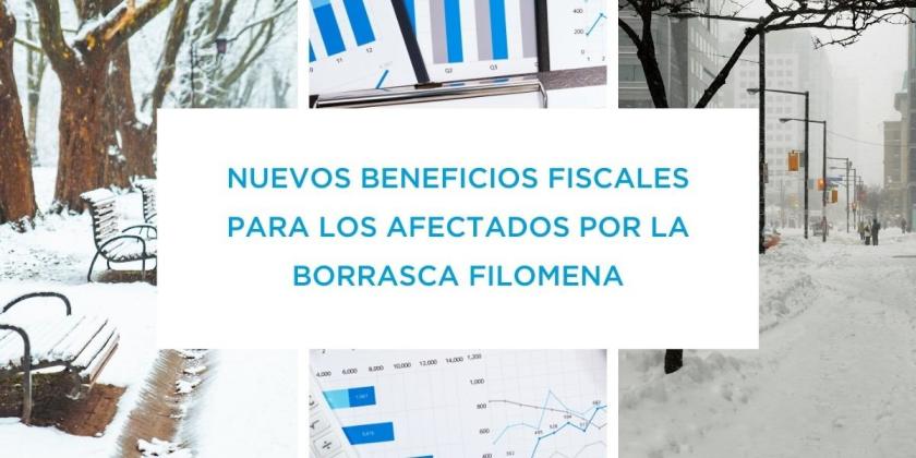 Beneficios fiscales para reparar daños causados por Filomena