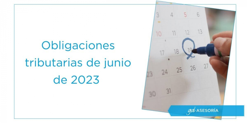 Calendario del contribuyente | junio 2023