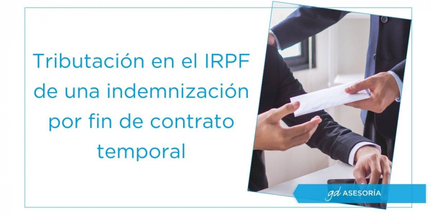 Tributación-IRPF-indemnización-contrato-temporal